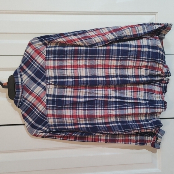 Charlotte Russe woman 3X flannel red white and blue - Picture 3 of 4
